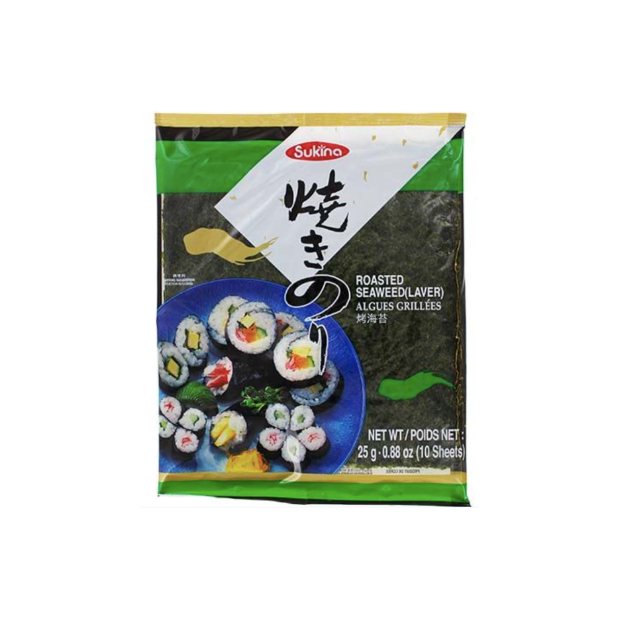 Algues Grillées pour Sushi - Feuilles de nori x10 feuilles