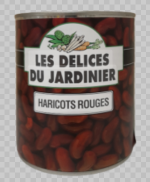 Haricots rouges au jus en conserve