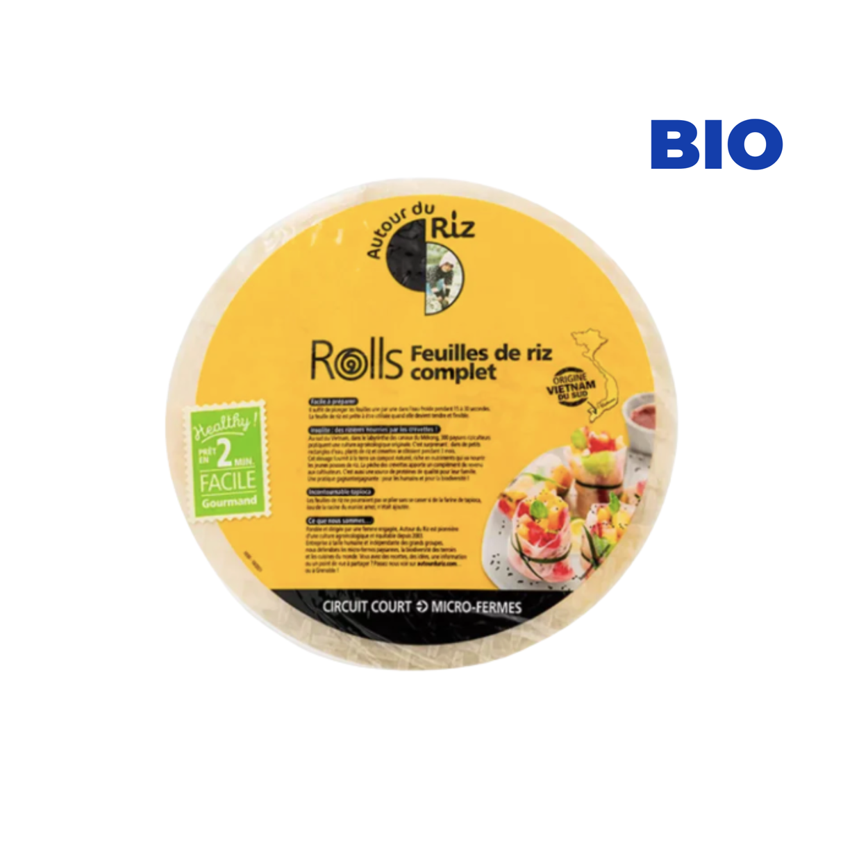 Feuilles de riz complète BIO - ∅ 28cm