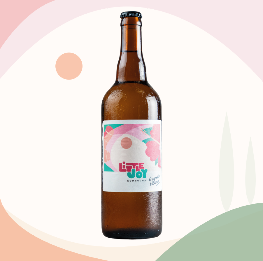 Kombucha Gingembre Hibiscus 75CL - Little Joy