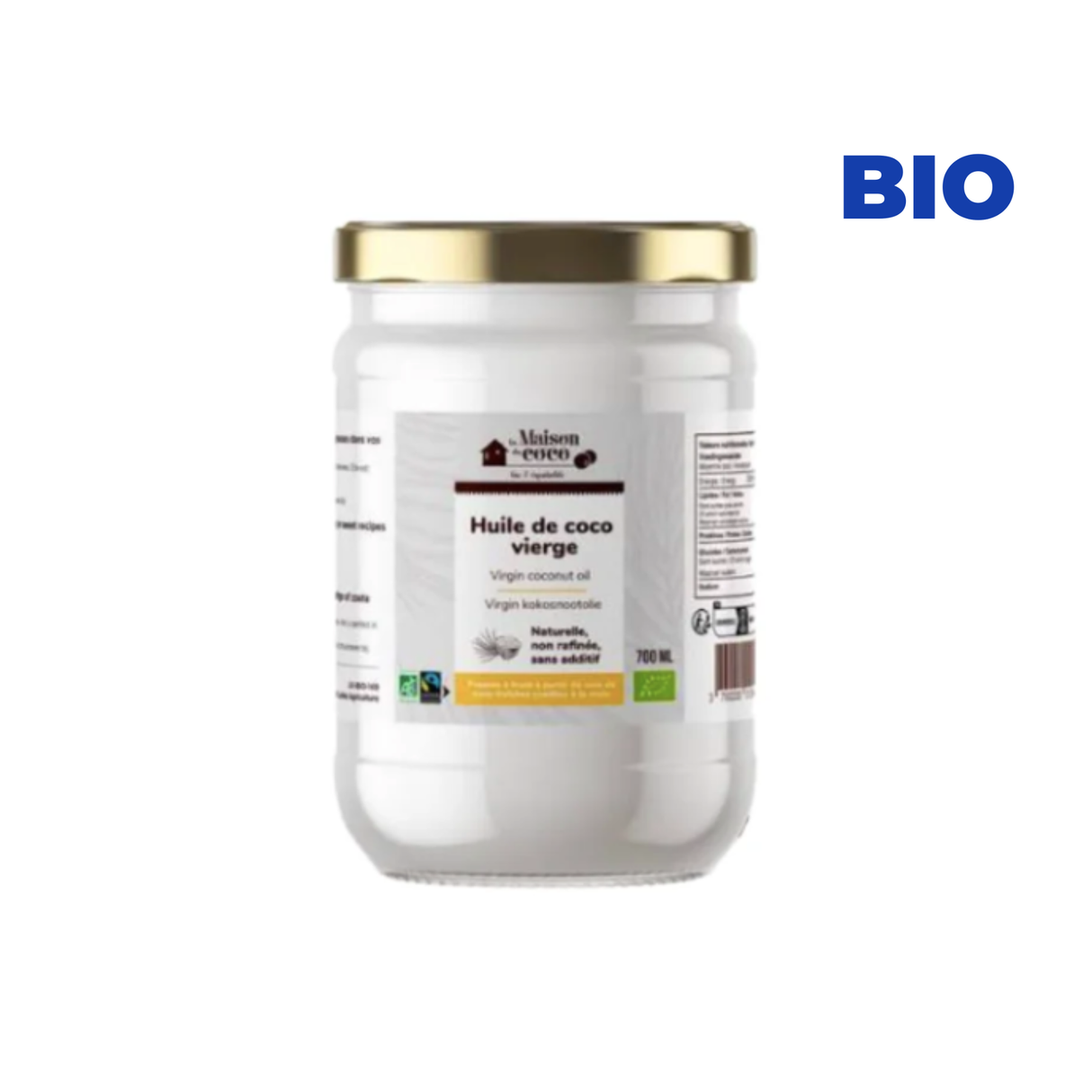 Huile de coco vierge Bio et équitable