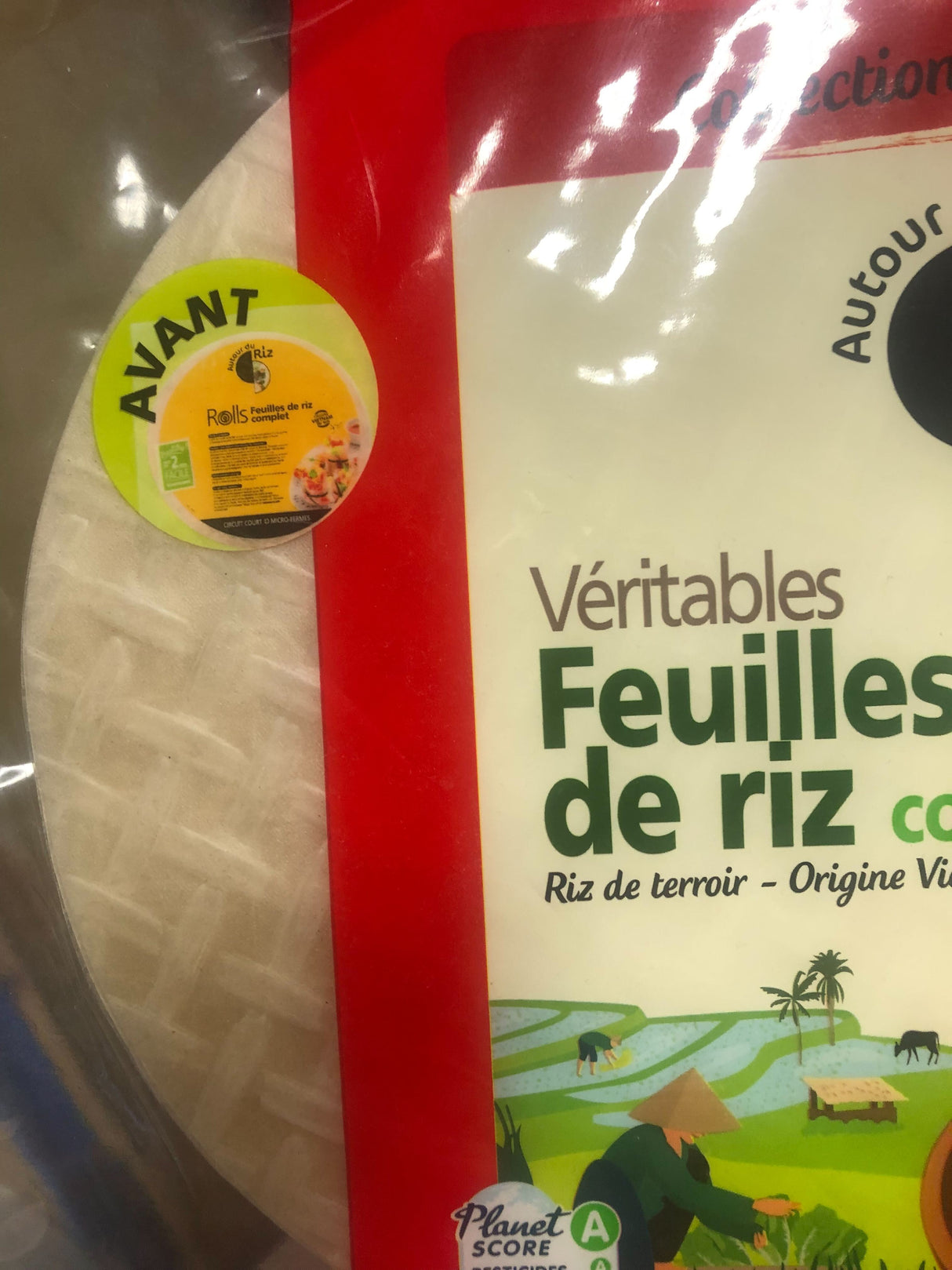 Feuilles de riz complète BIO - ∅ 22cm
