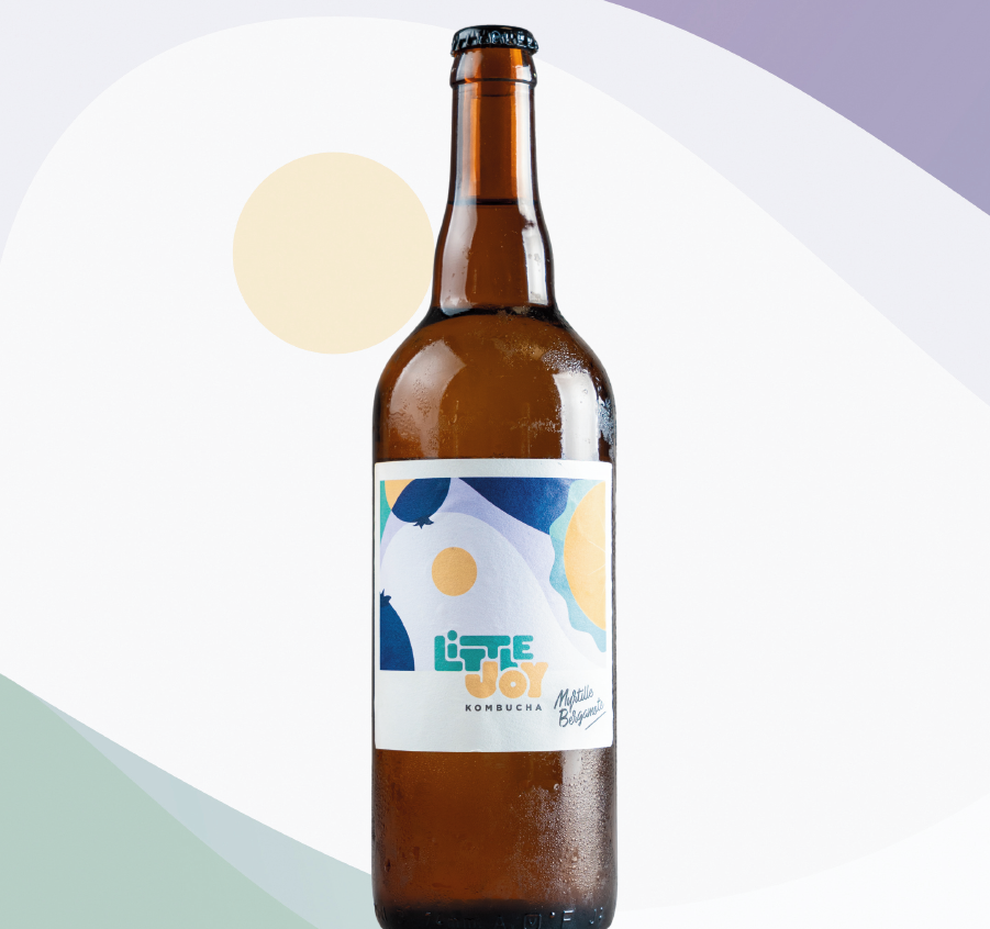 Kombucha Myrtille Bergamote 75CL - Little Joy