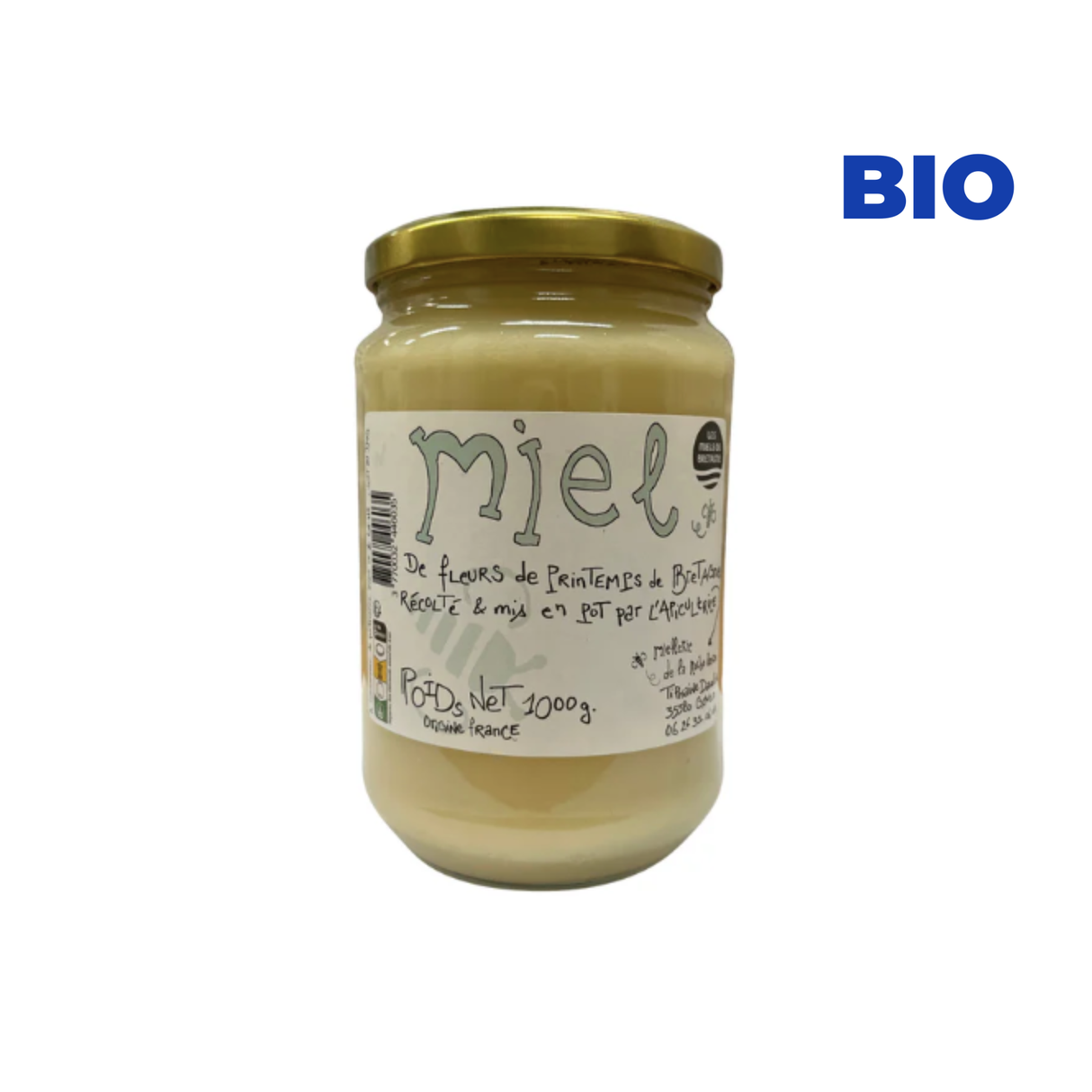 Miel de fleurs de Printemps de Bretagne - Tiphaine Daudin - pot de 1 KG