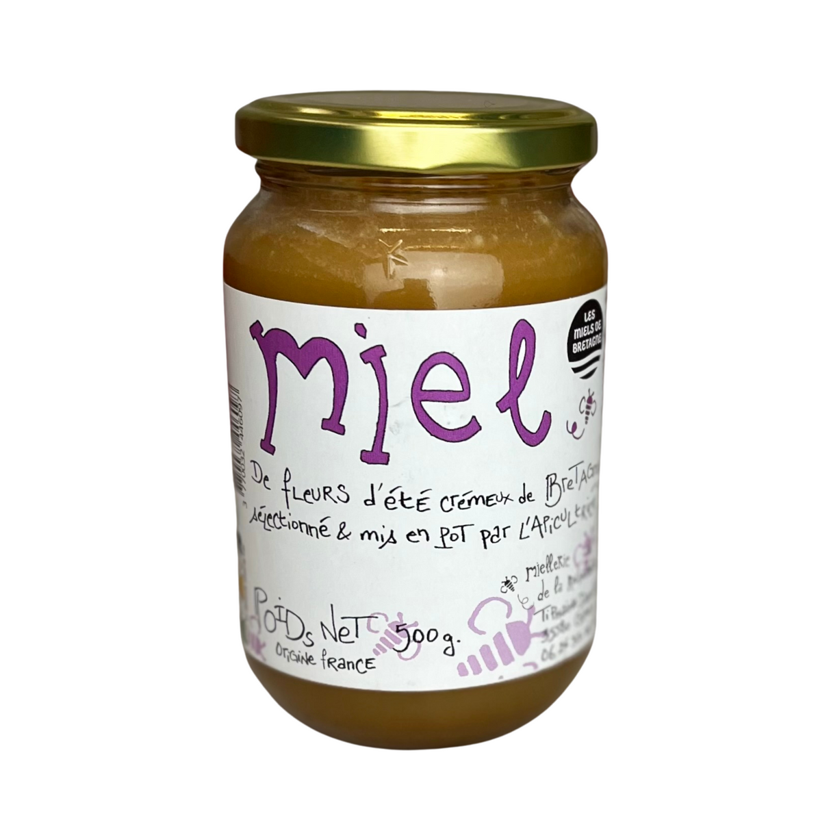 Miel de fleurs d'été crémeux de Bretagne - Tiphaine Daudin