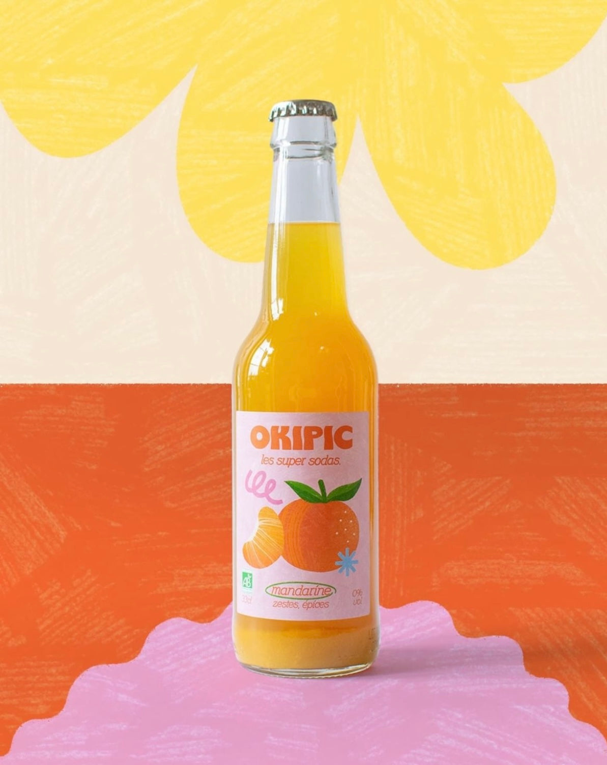 OKIPIC Mandarine, zestes, épices BIO 33CL