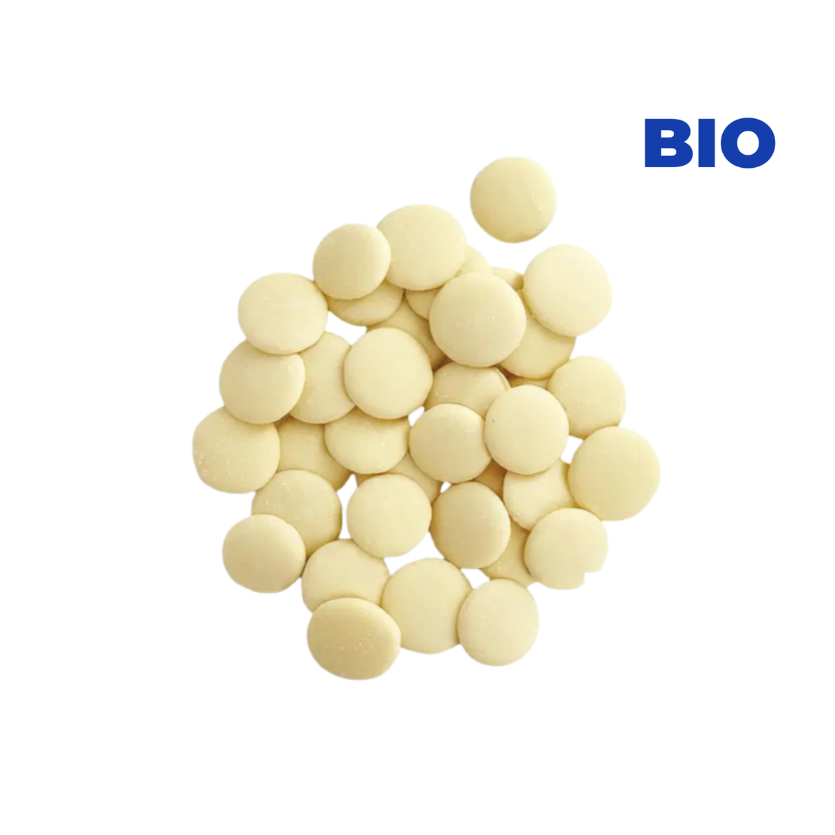 Palets de chocolat blanc BIO équitable 30% (pointe de vanille)