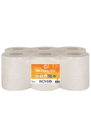 Pack 6 bobines à dévidage central - 450 feuilles