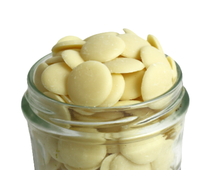 Palets de chocolat couverture blanc