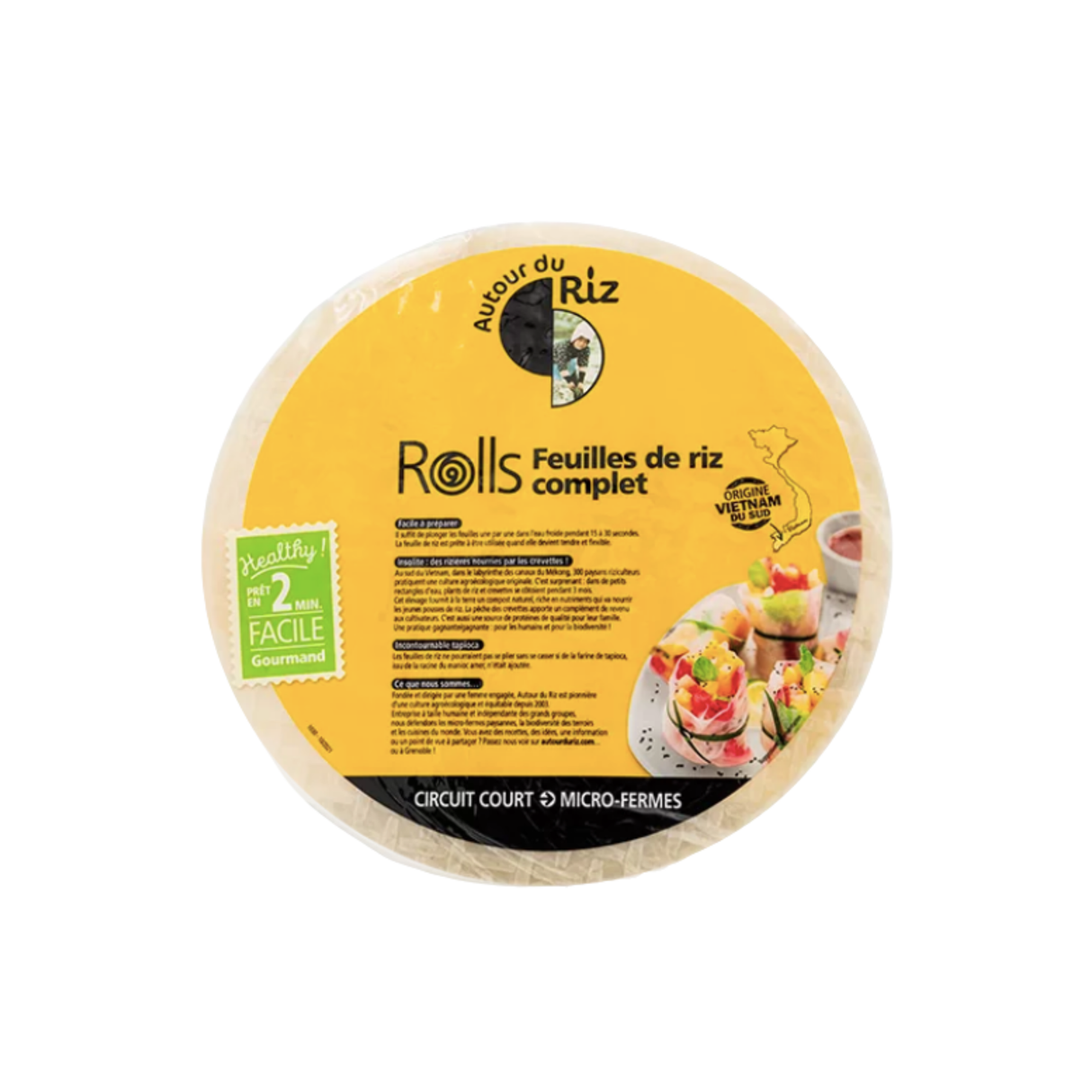 Feuilles de riz complète BIO - ∅ 28cm