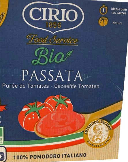 Purée de tomates (Passata) BIO