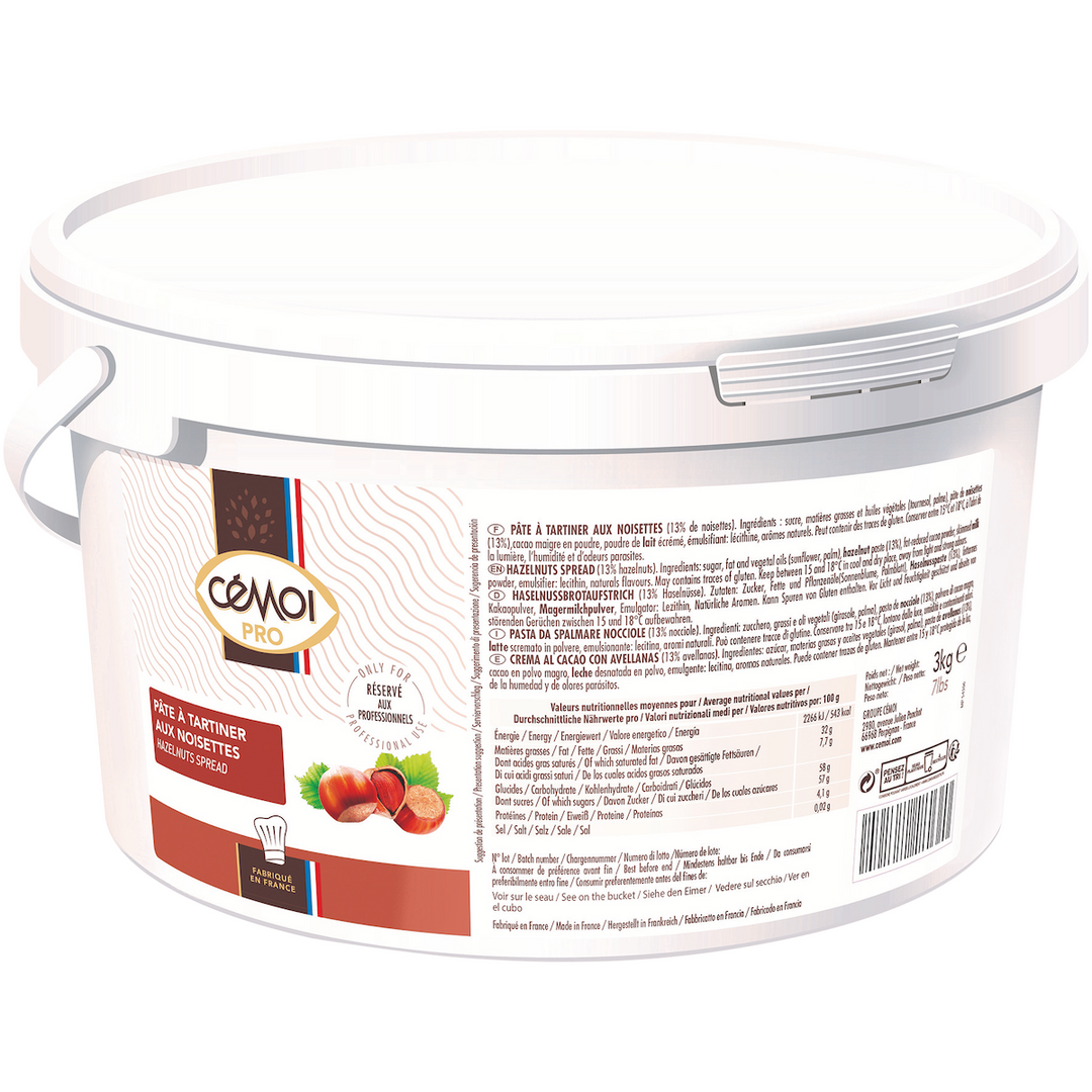 Pâte à tartiner choco noisettes - Seau 3kg