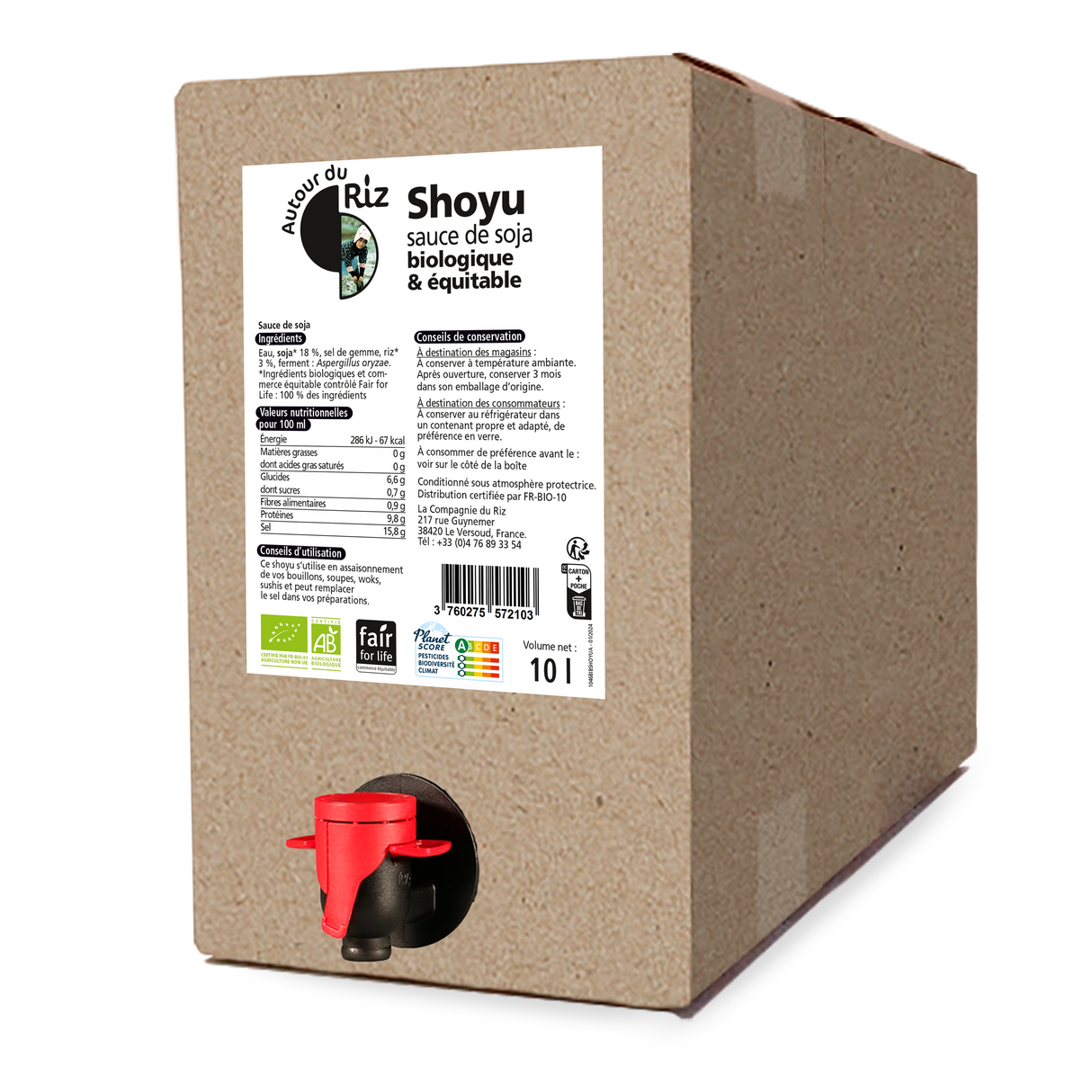 Sauce soja shoyu Bio et équitable