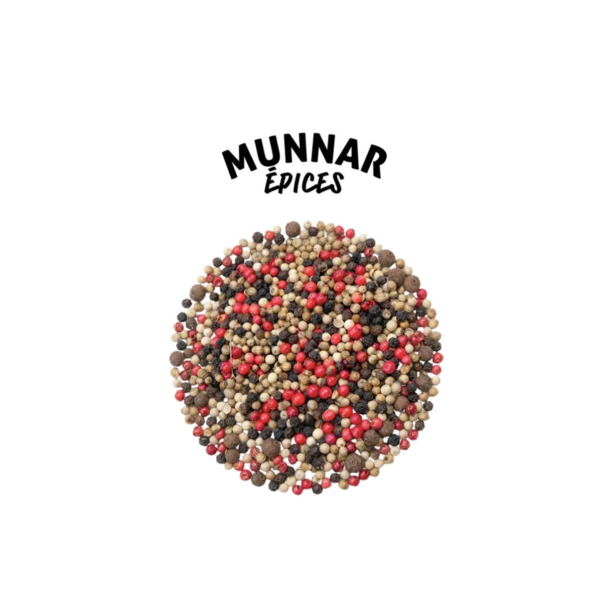 4 baies et poivres BIO - Sachet 500G - Munnar Epices