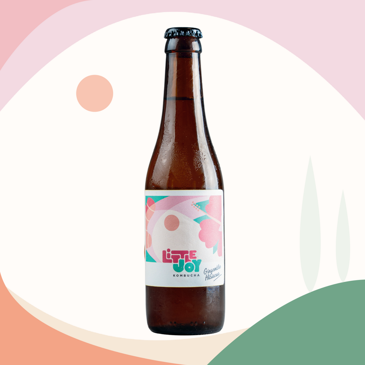 Kombucha gingembre/hibiscus 33CL - Little Joy