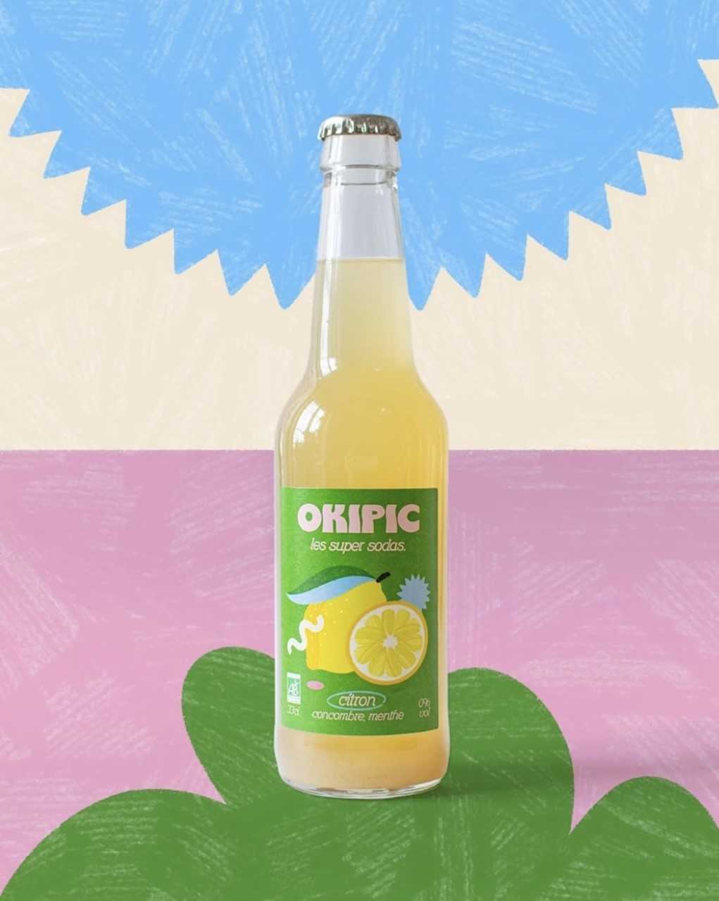 OKIPIC Citron, concombre et menthe BIO 33CL – DurabL