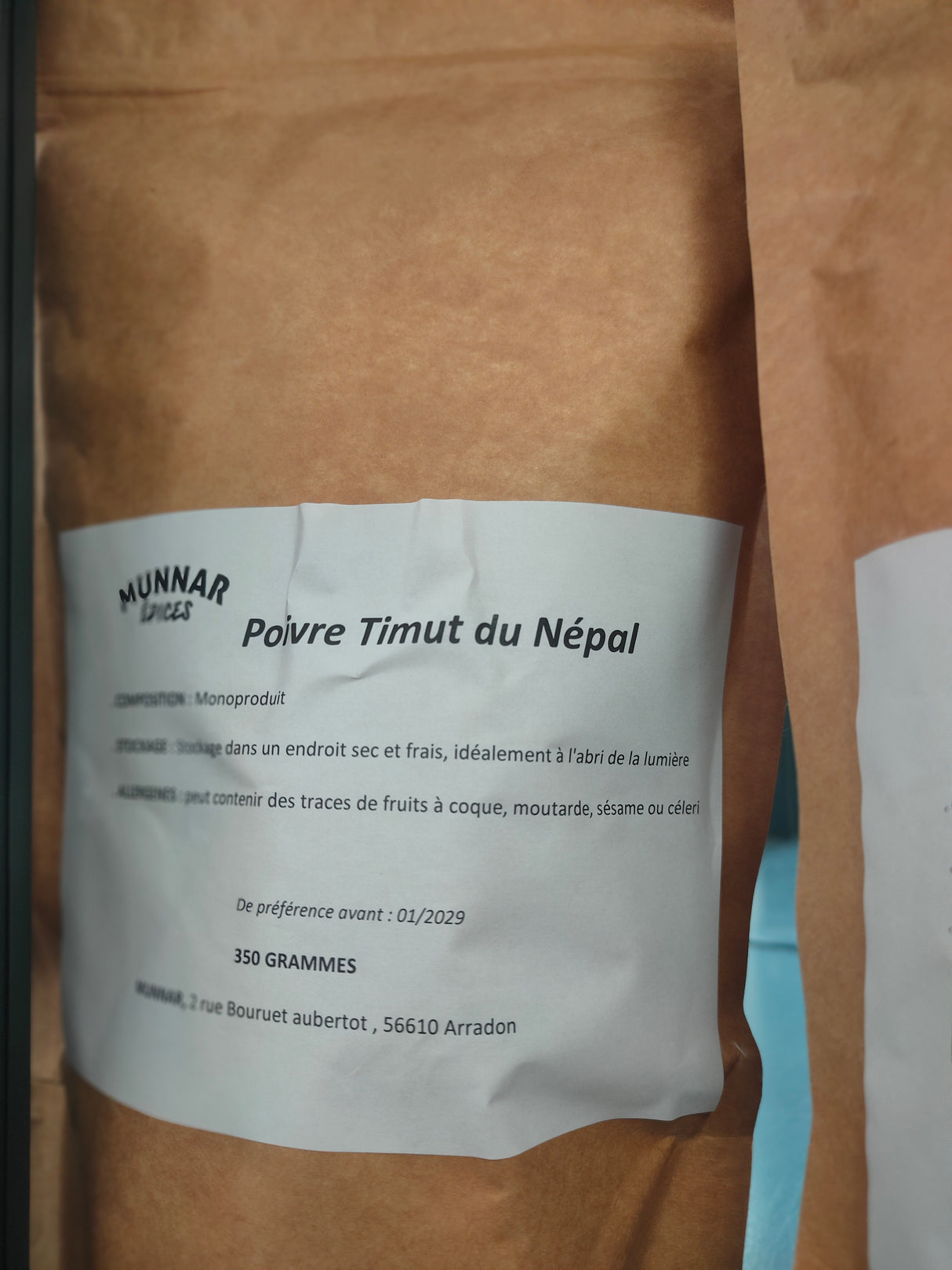Poivre Timut du Népal BIO - Sachet 350G - Munnar Epices