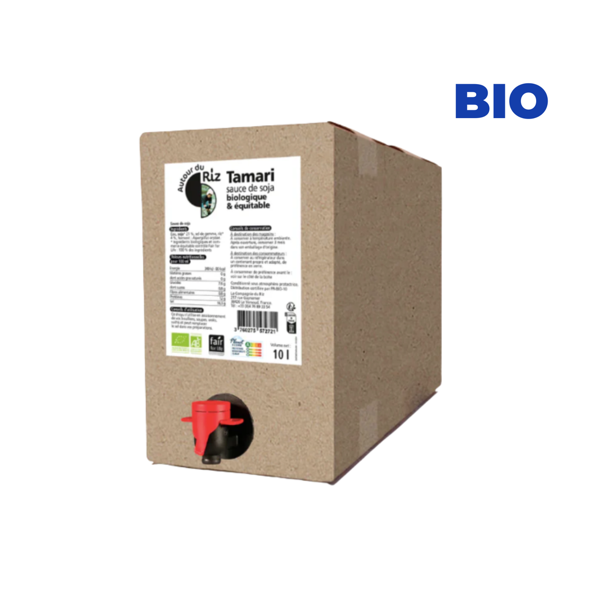 Sauce soja Tamari Bio et équitable sans gluten