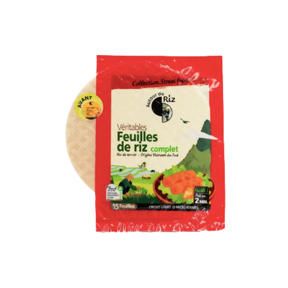 Feuilles de riz complète BIO - ∅ 22cm