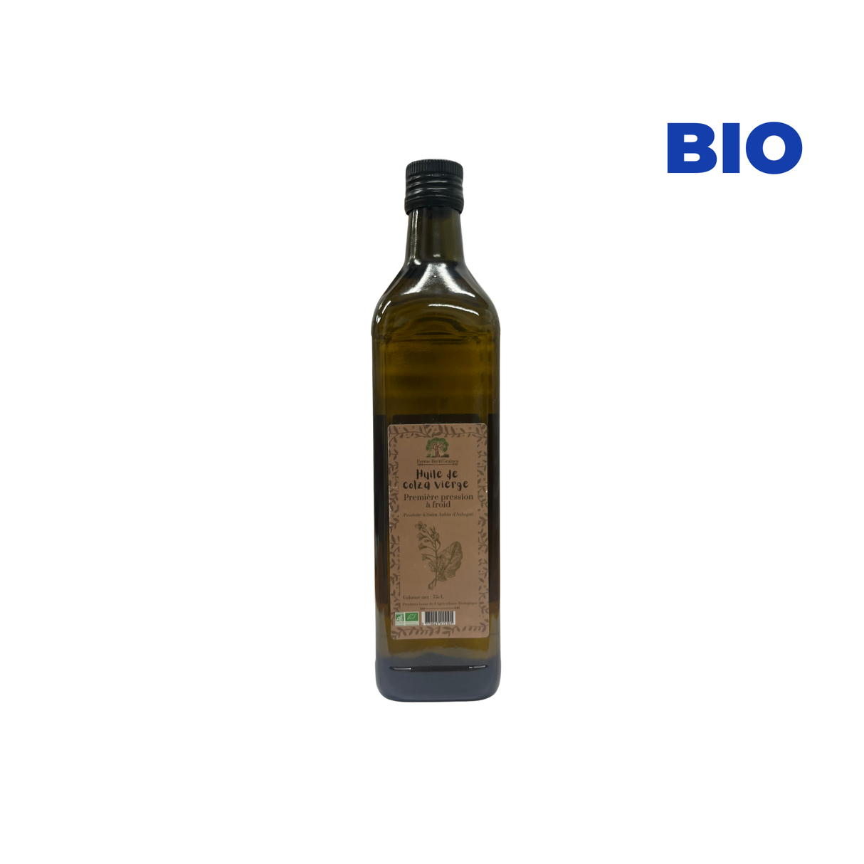 Huile de Colza vierge BIO, 75CL - Terres de Sources